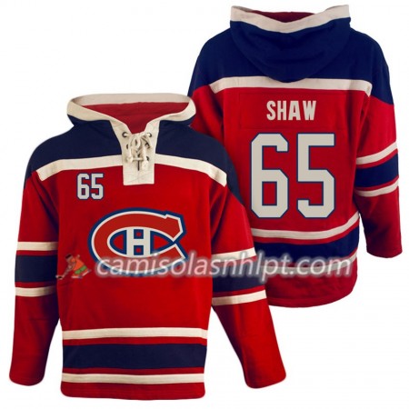 Camisola Montreal Canadiens Andrew Shaw 65 Vermelho Sawyer Hoodie - Homem